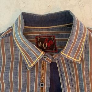 Men’s EQ Striped Button Down Shirt